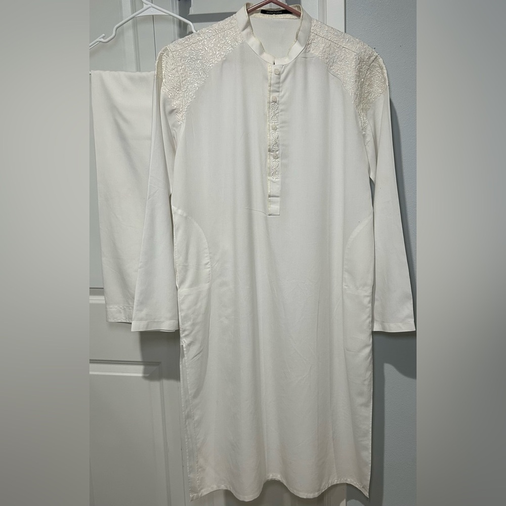 Men's Classic White Button Down Shirt
